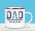Dad Personalised White Enamel Cup