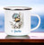 Whimsical Cute Duck Personalised White Enamel Cup