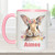Personalised Easter Rabbit Mug CERAMIC Pink Mug