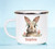 Bunny Rabbit Easter Personalised White Enamel Cup