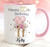 60th Birthday Personalised Pink Mug