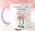 50th Birthday Gift Personalised Pink Mug