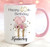 40th Birthday Gift Personalised Pink Mug