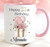 21st Birthday Gift Personalised Pink Mug