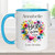 Best Cousin Ever Floral Personalised Name Ceramic Mug