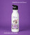 Personalised Drink Bottle with Rabbit in Purple Dress
