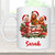 Funny Merry Clucking Christmas Personalised Name Mug 