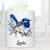 Personalised Blue Wren 11oz Ceramic Mug – Custom Name Australian Bird Lover Gift