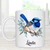 Personalised Blue Wren 11oz Ceramic Mug – Custom Name Australian Bird Lover Gift