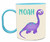 Personalised Dinosaur Blue Plastic Cup