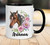 Personalised Brown Horse Floral Mug