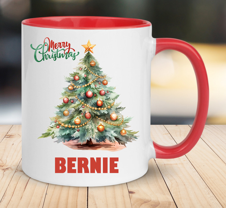 Personalised Christmas Tree Mug 