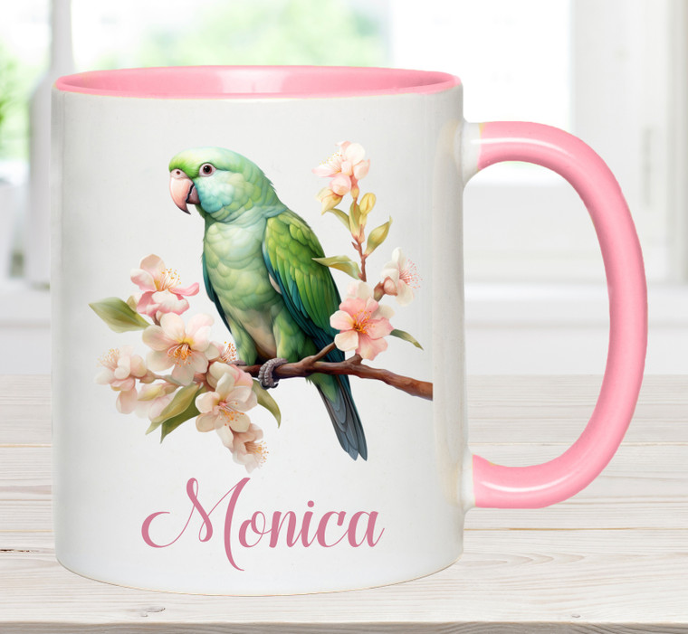 Personalised Parrot Bird Name  Mug