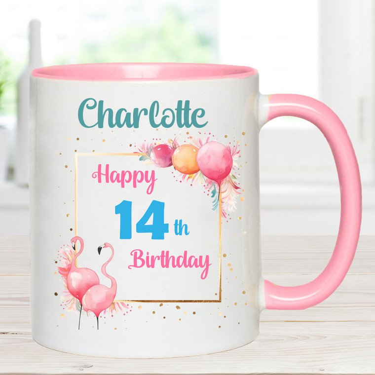 14th Birthday Personalised Mug