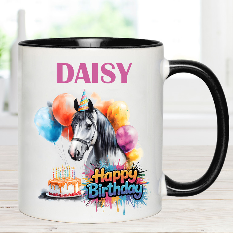 Personalised Horse Birthday Mug Any Age