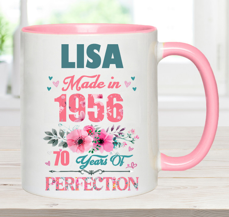 Made in 1956 -70th Birthday Mug