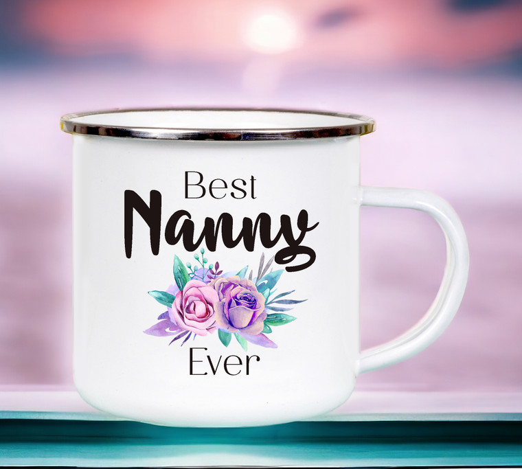 Best Nanny Ever Enamel Camping Mug