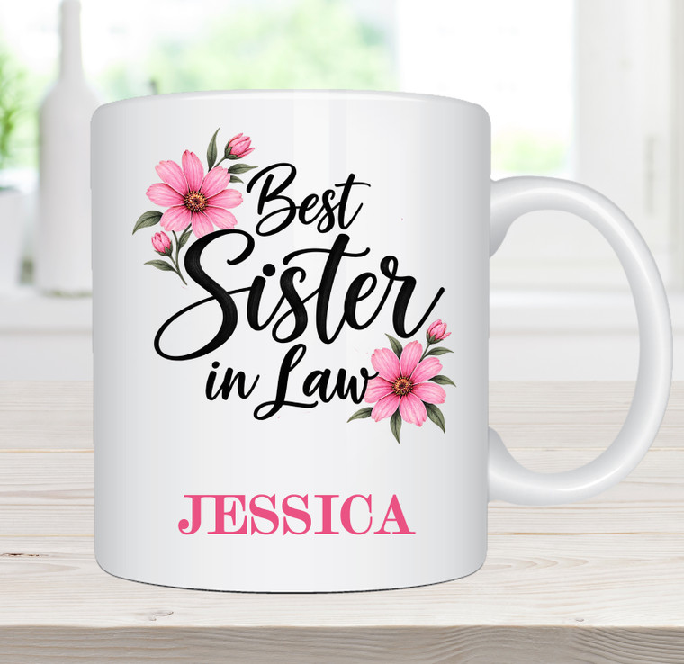 Best Sister in Law Birthday Christmas Gift Mug