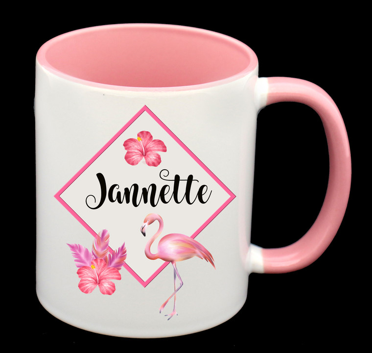 Personalised Pink Flamingo Mug