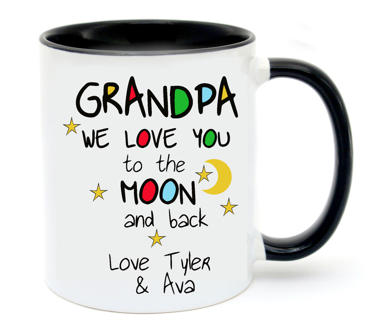 Grandpa I/We Love You To The Moon & Back Coffee Mug