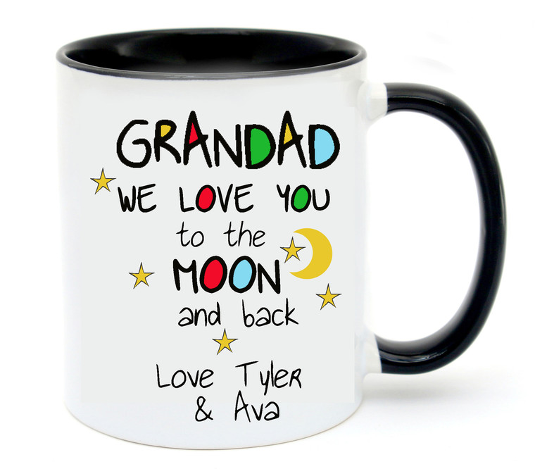 Grandad I/We Love You To The Moon & Back Coffee Mug