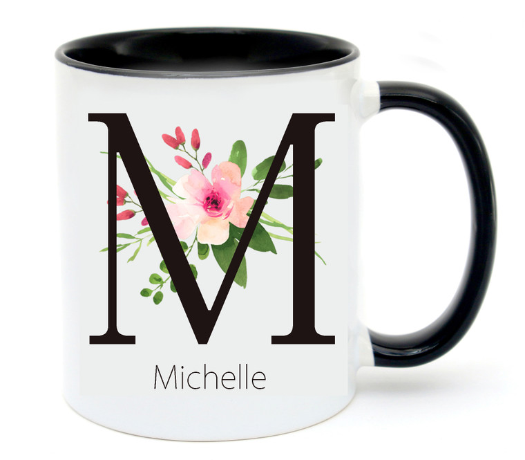 Personalised Initial Letter Monogram Mug