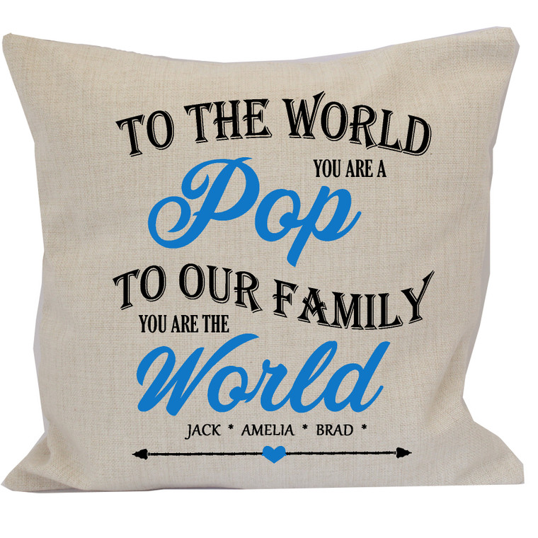  Personalised Pop Cushion Cover & Insert