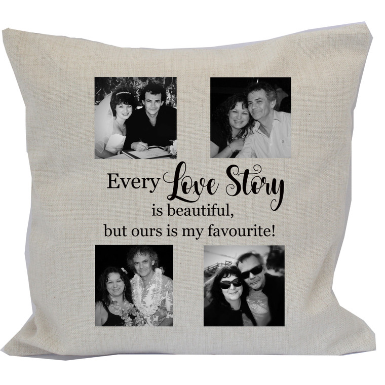 Love Story Personalised Cushion