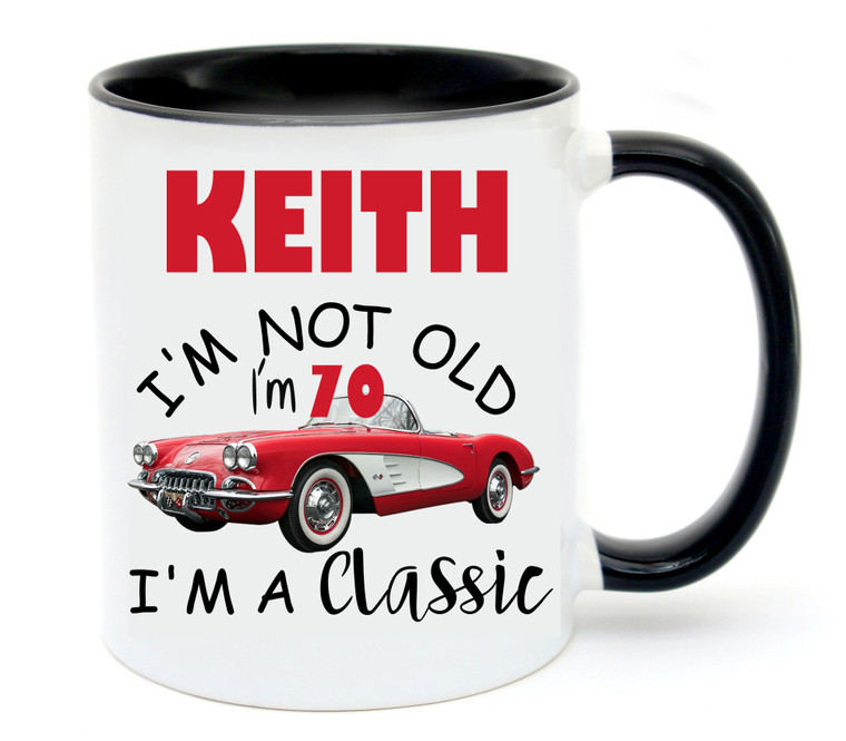 Personalised Classic 70th Birthday Mug