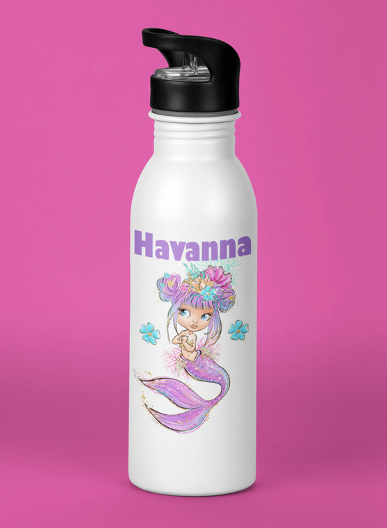 Personalised Mermaid Drink Bottle