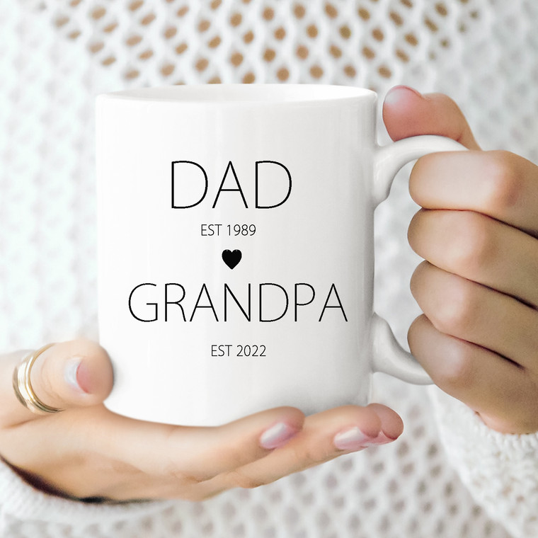 Dad est Grandpa est New Grandpa Mug