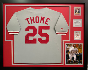 Classic Framed Baseball Jersey with Photo, 2 Cards and Nameplate