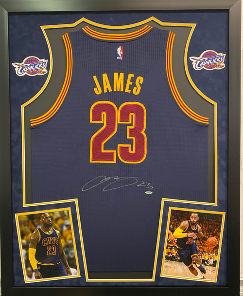 Executive Framed Basketball Jersey with 2 Photos