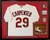 Classic Framed Baseball Jersey with Photo, 2 Cards and Nameplate - Mahogany Frame