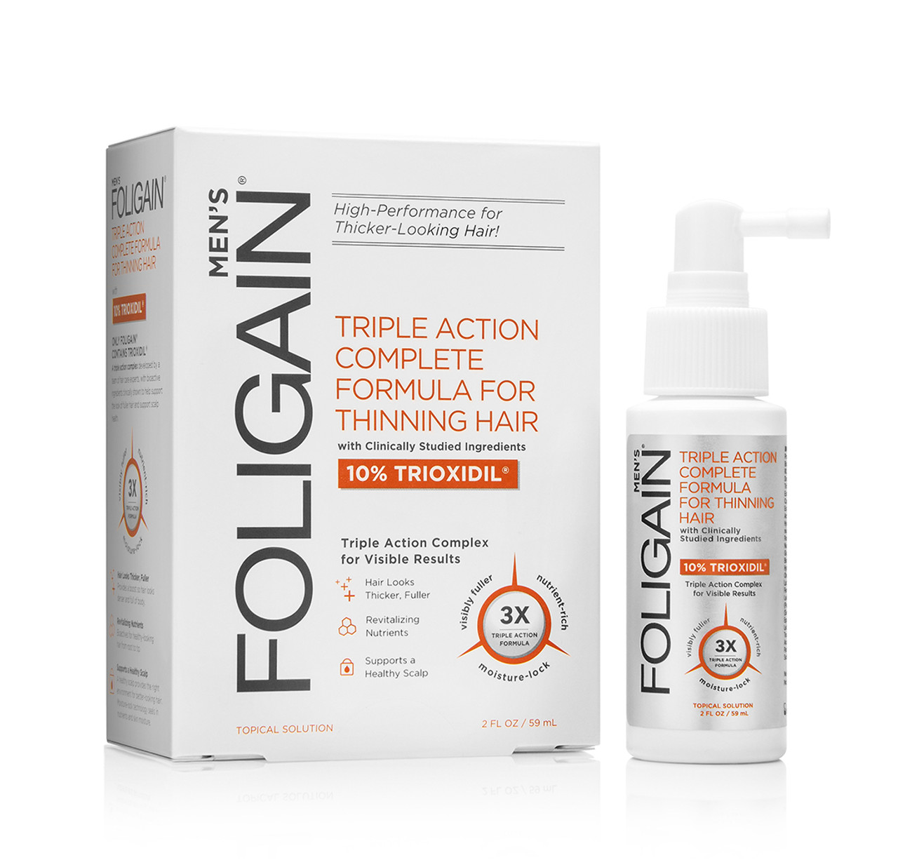 Foligain - Action Targeted for Thinning Hair for Men with Trioxidil - Beauty Bridge