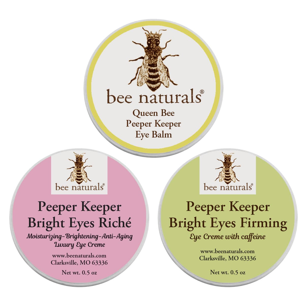 Bee Naturals Peeper Keeper Trio Eye Care (Set) Beauty Bridge