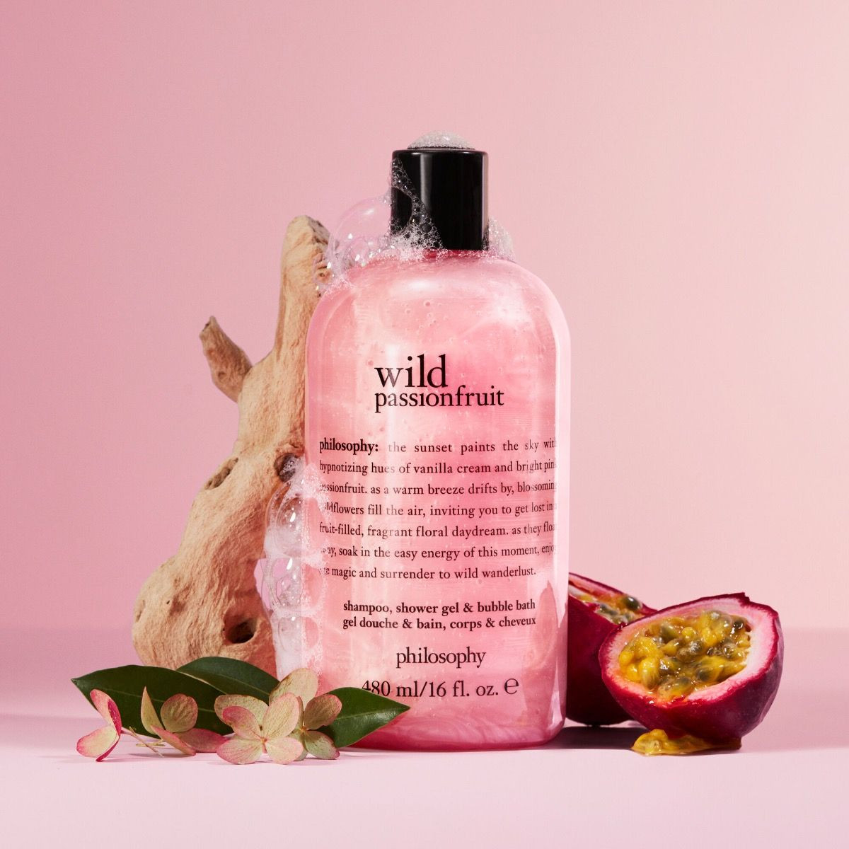 Philosophy Wild Passionfruit Shampoo, Shower Gel & Bubble Bath 16 oz