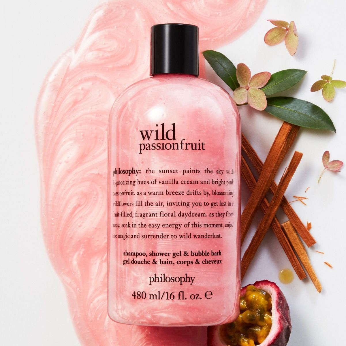 Philosophy Wild Passionfruit Shampoo, Shower Gel & Bubble Bath 16 oz