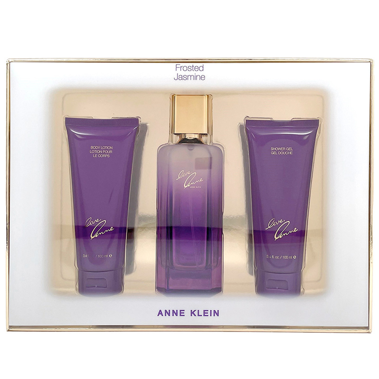 ANNE KLEIN Frosted Jasmine Set 3.4 Oz Edp 3.4 Oz Body Lotion