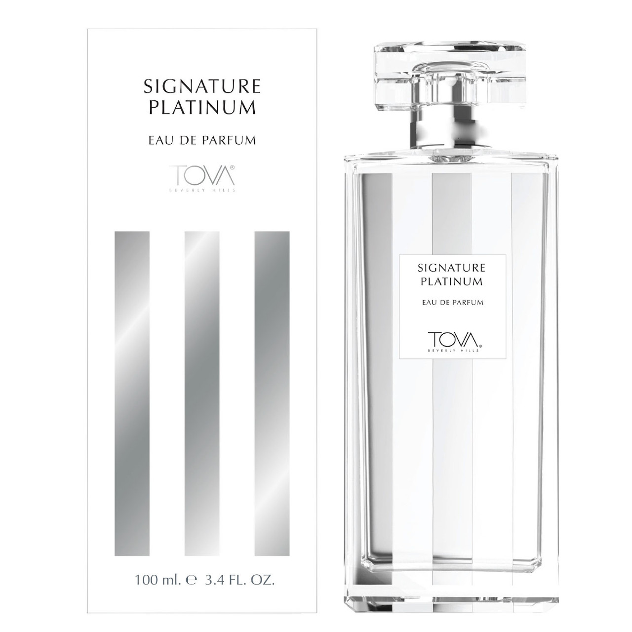 Signature Platinum Stripe Design Edp Spray