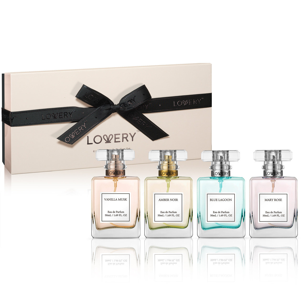 Lovery - 4-Pc. Floral Eau de Parfum Gift Set in Lagoon, Rose