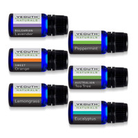 Yeouth - Pure Essential Oils for Aromatherapy (Set of 6)