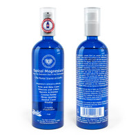 HEART OF TRADITION - Full Spectrum 100% Topical Magnesium in Blue Glass with Zechstein Inside Certification (Netherlands) 7oz