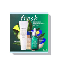 fresh - Luminous, Resilient Skin Ritual Set Contains: Soy Face Cleanser 1.7 oz. + Kombucha Essence .67 oz. + Tea Elixir 1 oz. Full Size ( Mil Only )