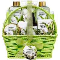 Lovery - Lovery Bath and Body Gift Basket - Magnolia Tuberose Home Spa 9 pc Set