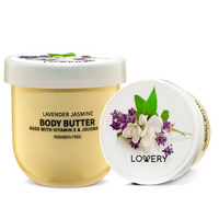 Lovery - Lovery Lavender Jasmine Body Butter - Ultra Hydrating Shea Butter Cream