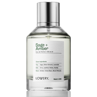 Lovery - Sage and Amber Eau de Parfum, Made in USA, 3.4 oz
