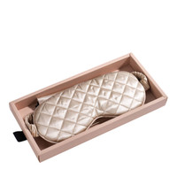 blissy - Diamond Quilted Sleep Mask Champagne