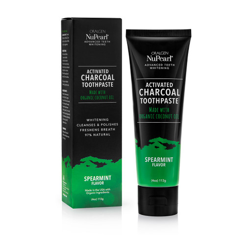 Oralgen - NuPearl Charcoal Toothpaste (Spearmint)
