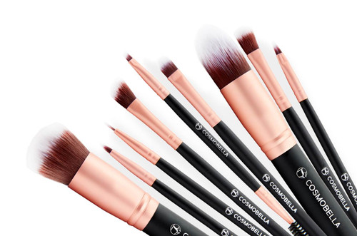 Cosmobella - Cosmobella Premium Synthetic Kabuki Makeup Brush Set (14Pcs)